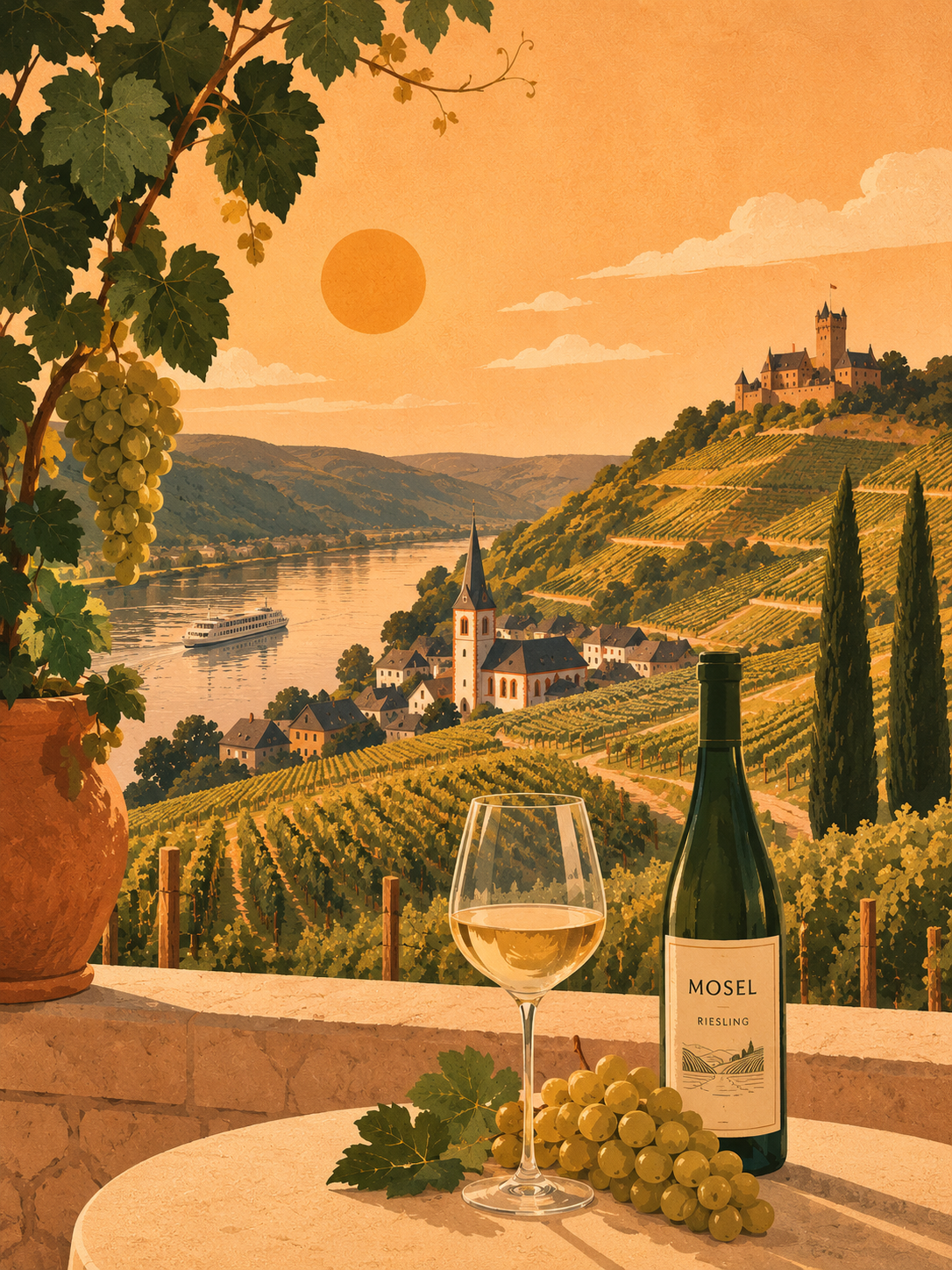 Riesling Sunset